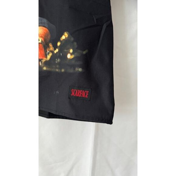 Scarface x Reason Tony Montana Graphic Button-Up Shirt Black Sz Small NWT - Picture 5 of 8